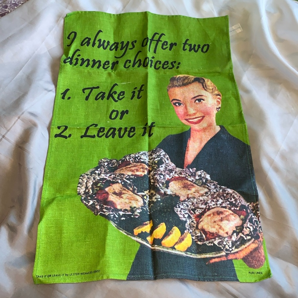 Ulster weavers pure linen tea towel NWT